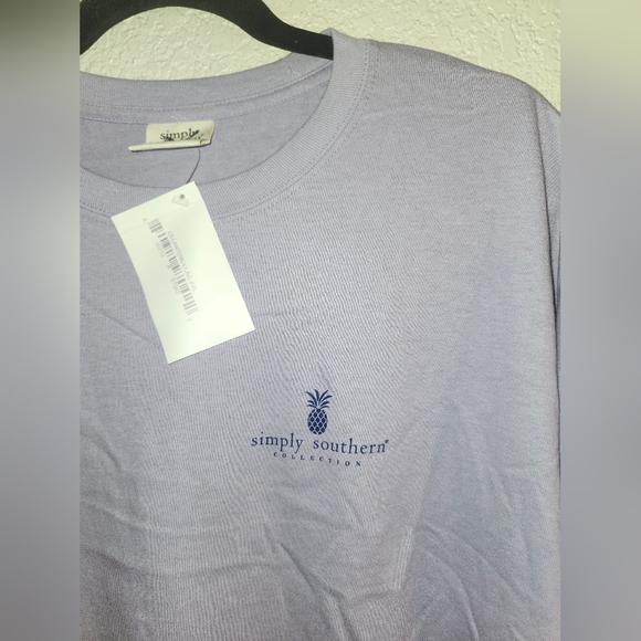 ✨️🌙NWT Simply Southern "Be a Light Lantern Long Sleeve T-Shirt" Lilac💜 XXL - Picture 8 of 13